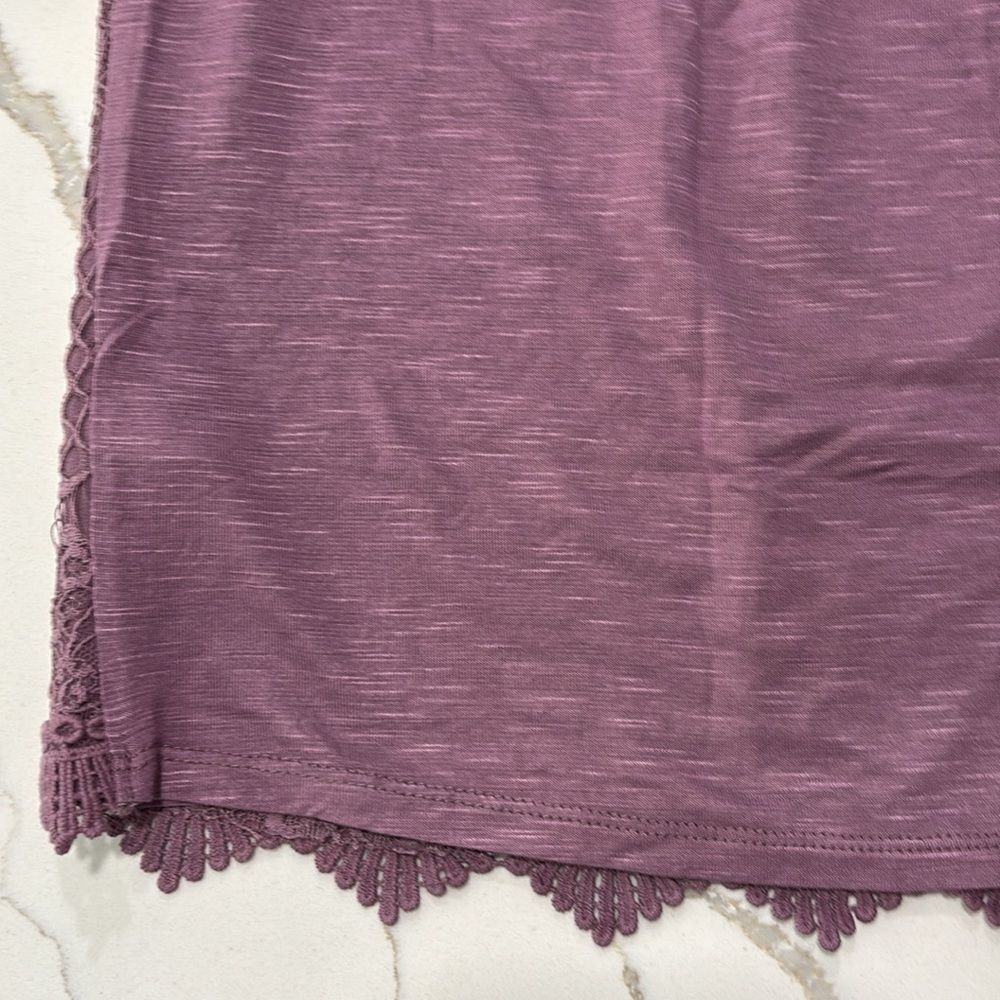 Maurice’s | Purple Pink Lace Women’s Tank Top Sleeveless Blouse Size S - Picture 10 of 15